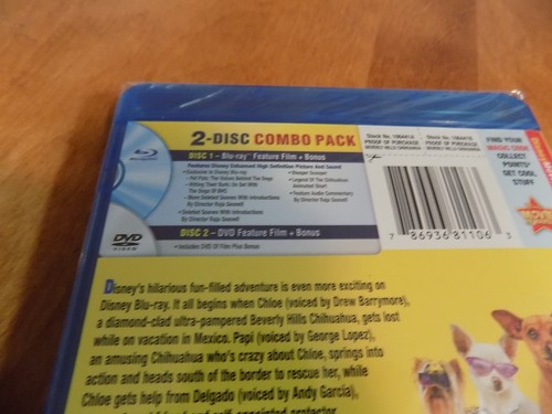 BEVERLY HILLS CHIHUAHUA WALT DISNEY Disney's Comedy 2-Disc BLU-RAY / DVD SET NEW - Picture 3 of 3