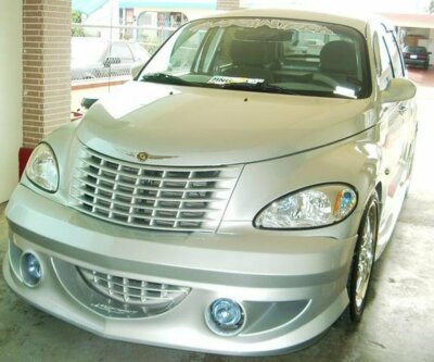 Halo LED White Angel Eye Fog Lamps for 2006-2010 Chrysler PT Cruiser