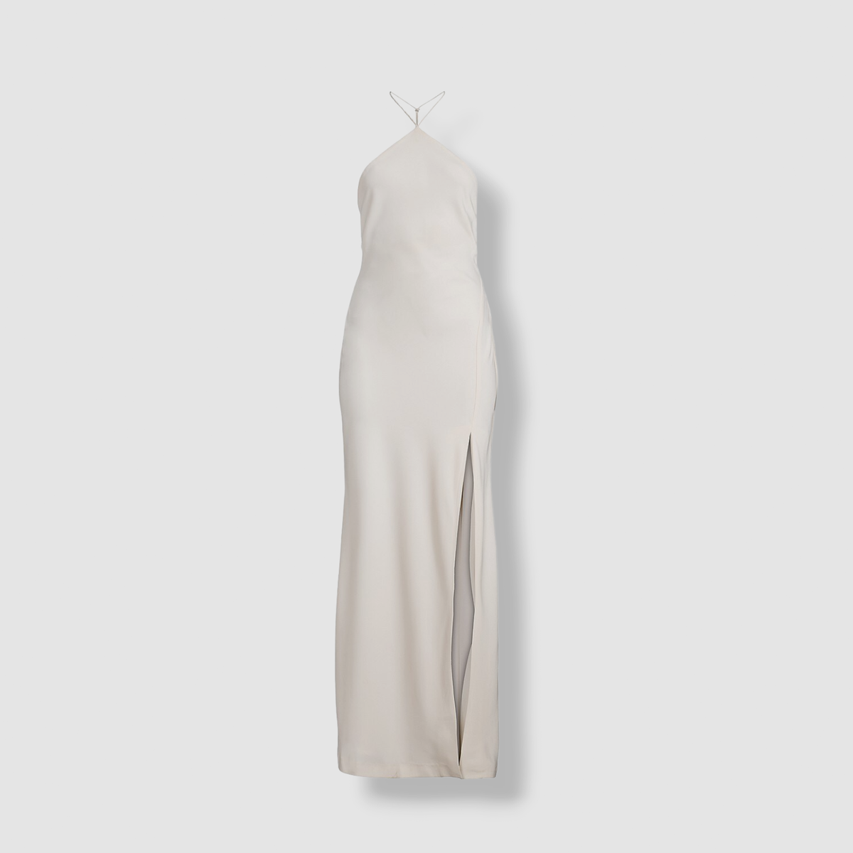 Misha Women's Posey Crepe Halter Dress - Ivory - Size 6