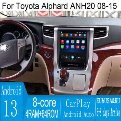 12.1'' Android Navigation Car Gps Stereo Tesla Style For Toyota Alphard 08~15