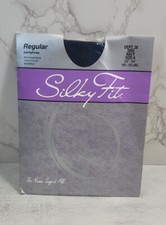 Vintage A Silky Fit Bill Blass Pantyhose Navy Blue USA 3950 Classic Solid