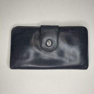 Hobo Intl Danette Leather BiFold Wallet/Wristlet Color Gray