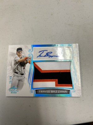 Travis Bazzana 2023 Leaf Trinity Baseball 3 CLR Patch Auto /49 RC 