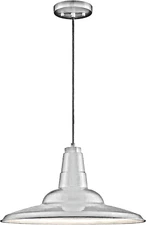 Park Harbor PHPL3261GLWH  18" Wide Pendant - White