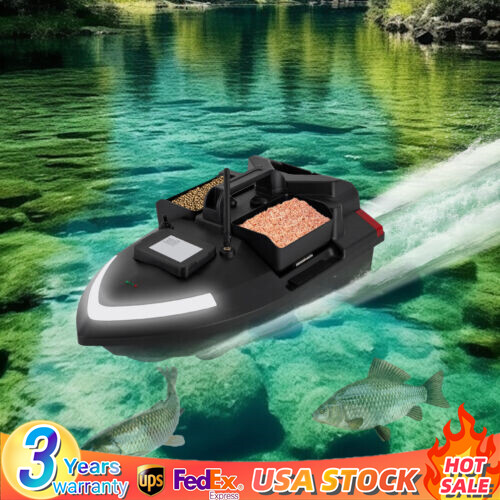 500m RC Fishing Bait Boat GPS Dual Motor 4 Hours Using Time 2kg Loading