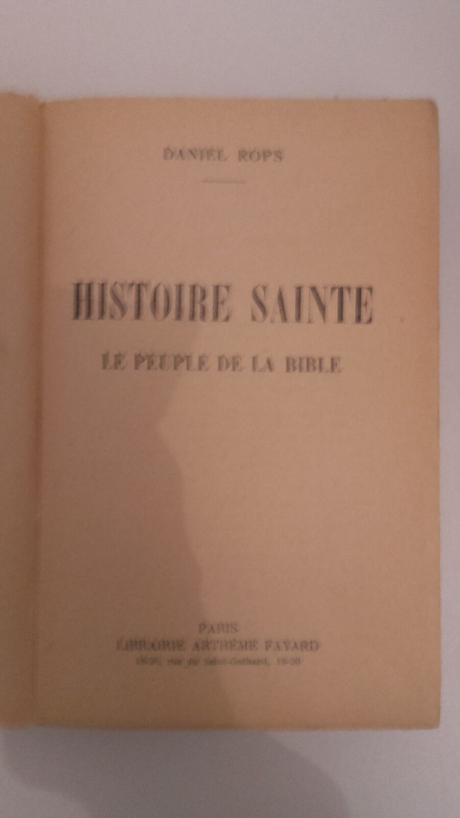 Histoire Sainte Daniel Rops _ Histoire Sainte – AWBOZ