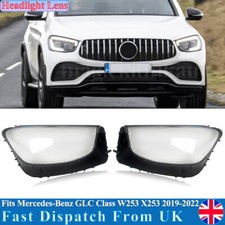 For 2019-2022 Mercedes-Benz GLC Class W253 C253 Front Headlight Lens Cover Shell