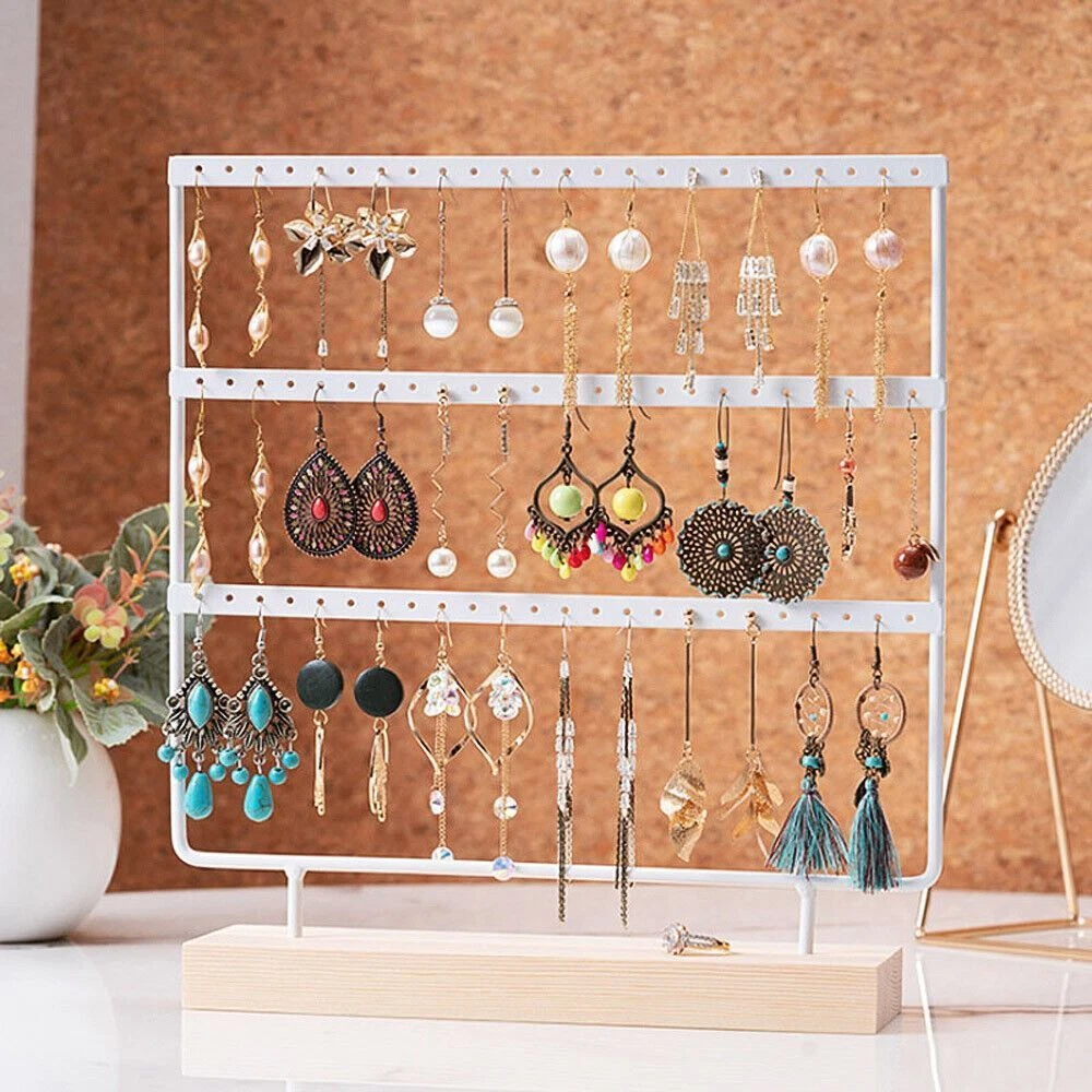 Stand Holder Earring Hanging Display Rack Jewelry Organizer