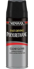 Minwax Fast Drying Polyurethane Spray, Protective Wood Finish, Clear/Warm Gloss,
