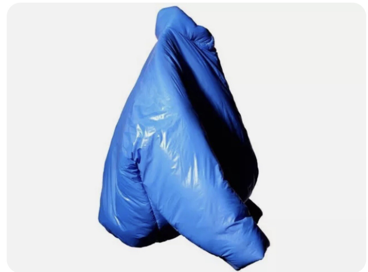 NEW YEEZY X GAP ROUND Cropped Jacket blue Puffer Fall 2021 Kanye West MEDIUM image 3