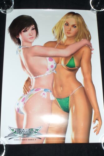 Rumble Roses Double X XX Promo Store Retail B2 Double Sided Poster XBOX 360