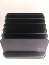 Tenex 200 Class Desk Organizer Step Sorter Paper Organization Black Plastic