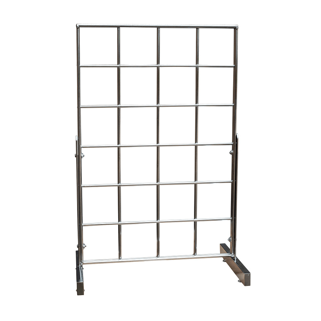 R453 - Counter Top Gridwall Display - Chrome