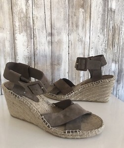 gray espadrille wedges