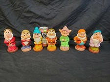 Disney's 7 Dwarfs 5" Rubber Bath Toys, Full Set of 7