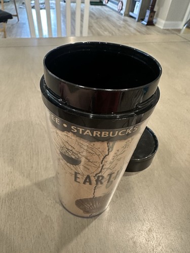 Vintage Starbucks Earth Air Water Tumbler Coffee Cup Travel Mug 16 oz Retired - Picture 8 of 8