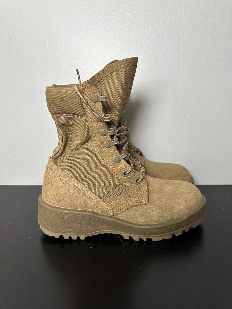Rocky Hot Weather Army Combat Boots Coyote Brown Men’s 8R Vibram Sole - New ROCKY Mens 8r Combat BOOTS Hot Weather Coyote 798 Vibram  main image 3