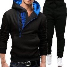 Men's Sportswear Set Two-piece Hooded Sportswear  Pants Winter Casual Outdoor