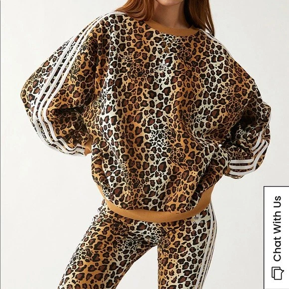 Adidas originals leopard tracksuit top