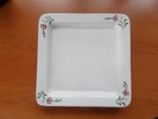 PIATTO QUADRATO CERAMICA DERUTA -SANTUCCI