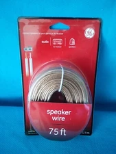 GE Speaker Wire 75ft or 22.9m #30002 Audio Accessories, New Sealed Package