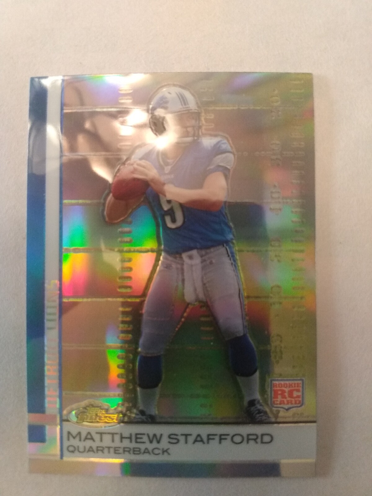 2009 Topps Finest Matthew Stafford RC Refractor! HoT!