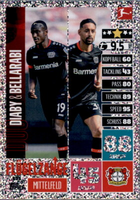 Match Attax Extra 20/21 - 633 Diaby & Bellarabi Flügelzangen