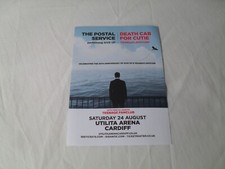 DEATH CAB FOR CUTIE - lovely colour tour flyer (MINT) guests THE POSTAL SERVICE,