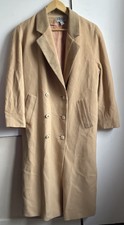 Mansfield Clothing London Wool Cashmere Vintage Style Camel Coat Size 14