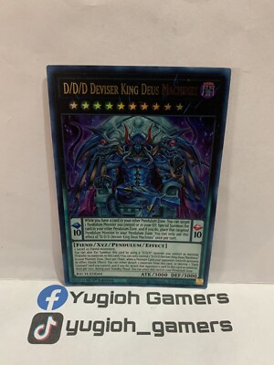Yu-Gi-Oh D/D/D Deviser King Deus Machinex 1st Edition Ultra Rare Light Played
