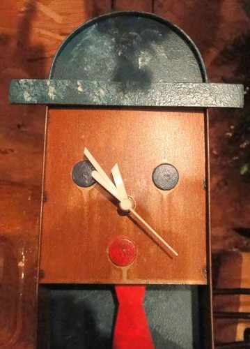 14" T Junge mit Krawatte GESICHT Neuheit hängende UHR - neu - Bild 8 von 8