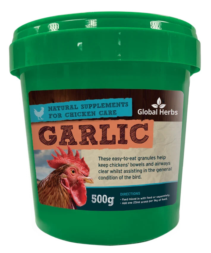 Global Herbs Poultry Garlic Granules 500g