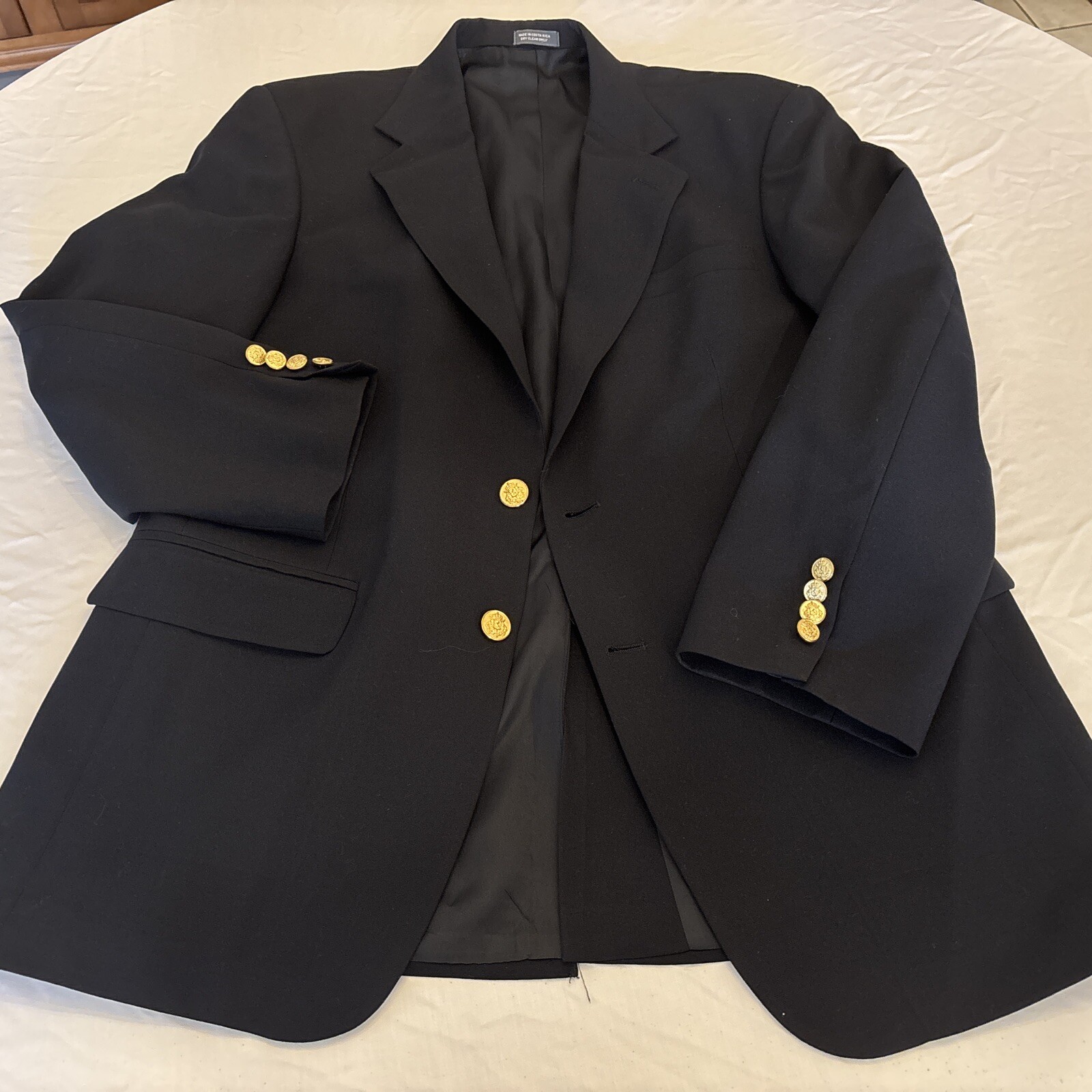 FILA Giacca tuta blazer uomo TAILOR ROW blu navy bottoni oro lana peggiorata taglia 40R