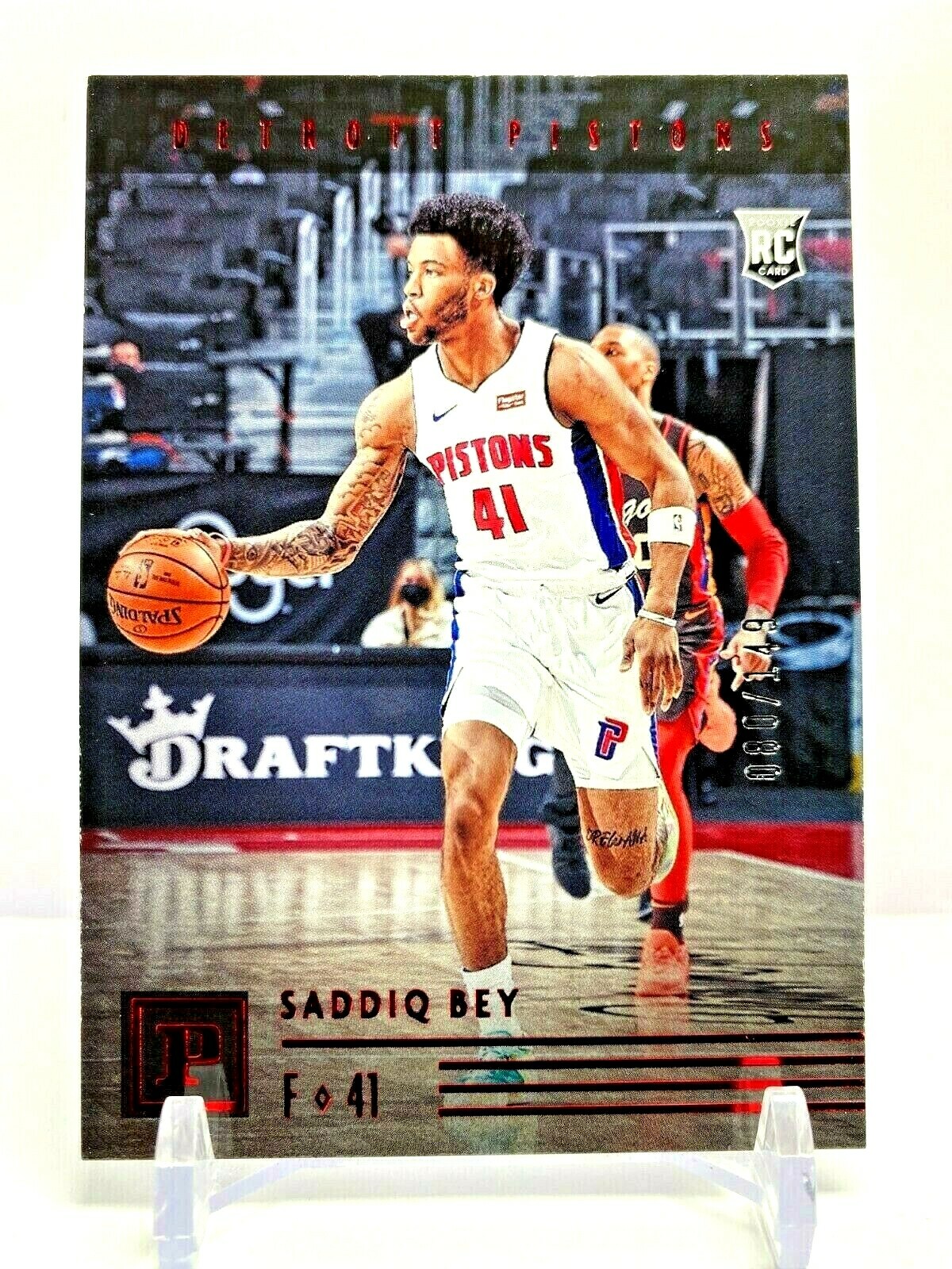2020-21 Panini Chronicles Rookie Red #'d /149 Saddiq Bey Detroit Pistons No.124
