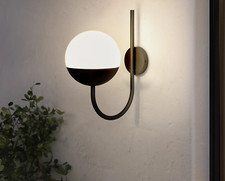 GoodHome Jarrow Outdoor Wall light Matt Black Mains-Powered (Brand New Boxed)