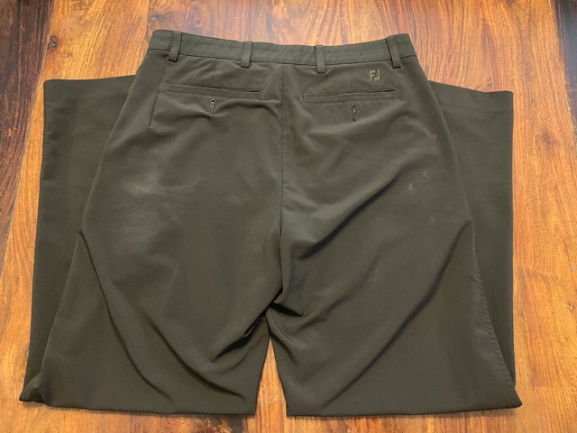 Men's FootJoy Golf Pants Size 30x30 Black | eBay