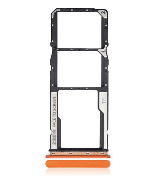 Replacement Dual Sim Card Tray Compatible For Xiaomi Redmi 9C / 9A (Orange)