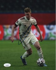 Manchester City Kevin De Bruyne Autographed Signed 8x10 EPL Photo JSA COA #9