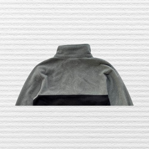 North Face Boys 1/4 Zip Fleece Gray Black Colorblock Long Sleeve Size M (10-12) - Picture 7 of 11