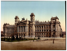 Magyarország, Budapest, Igazságügyi Stick Vintage Photochrome, Hungary, Budapest