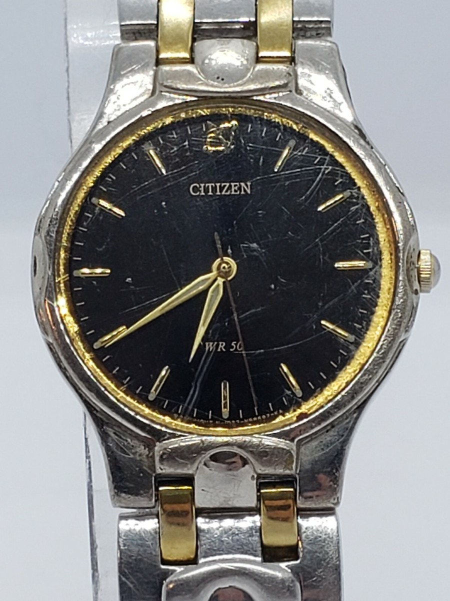 Citizen 060298 Wr50 Two Tone 32mm Men's Vintage Watch | eBay