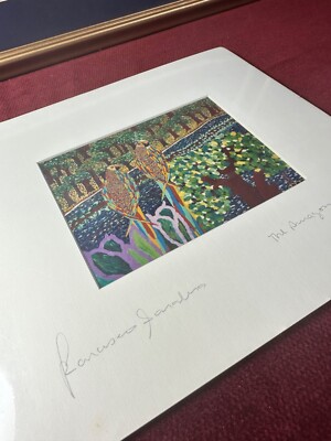 Vintage Francisco Sanabria Signed Artwork ''The Amazon'' Matted & Sealed