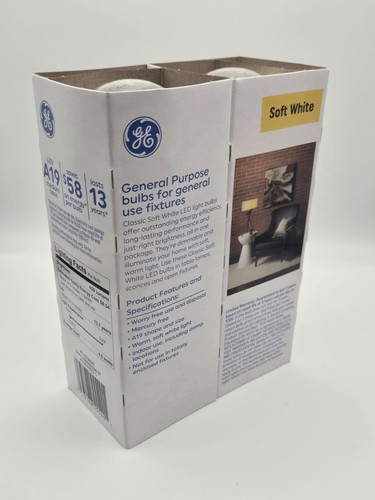 16 Light Bulbs - GE Classic LED Soft White Crystal Clear 40 Watt Light Bulbs - Picture 5 of 8