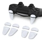PlayVital 2 Pair White Bumper Triggers Extenders for ps4 All Model Controller