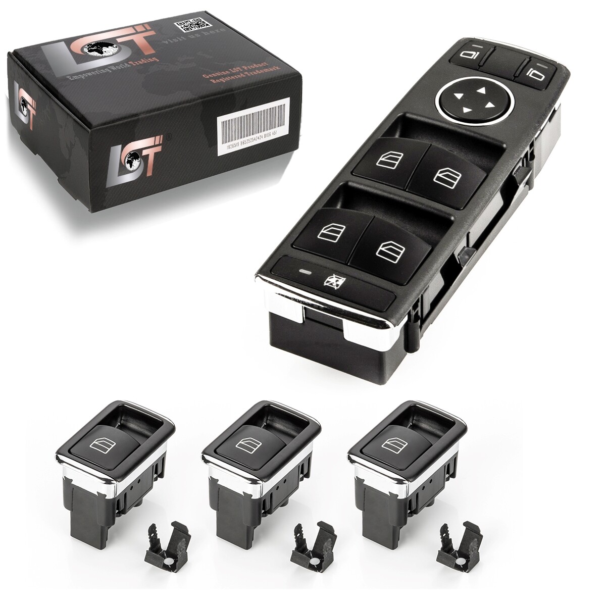4X Window Regulator Switch Set For Mercedes-Benz GL-Class X166 A-Class W176