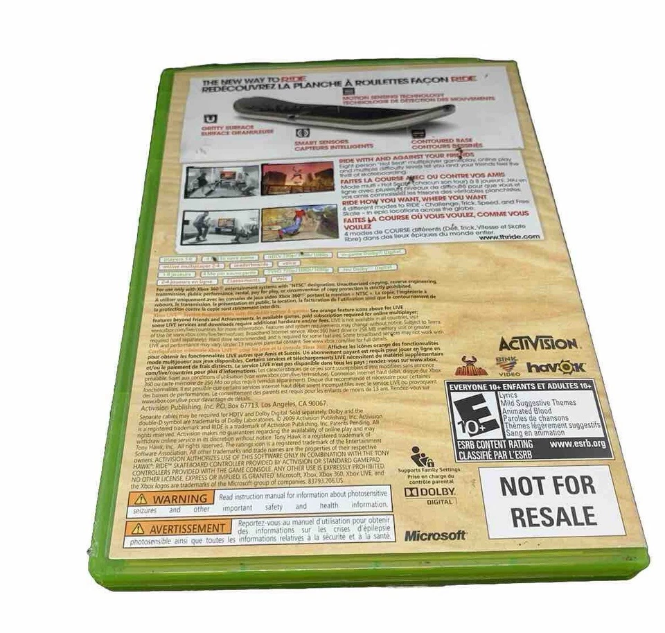 Tony Hawk Ride Xbox 360 - Complete CIB - Image 3 of 4