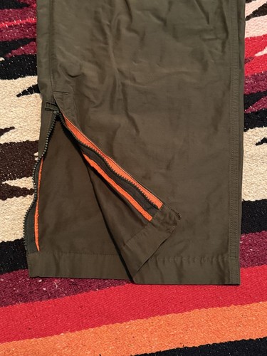 Gap Baggie lightweight olive green Skate zip ankle pants mens 38x30 Actual 38x28 - Picture 11 of 13