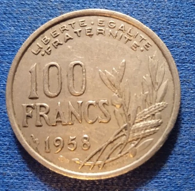 05-01) PIECE DE 100 FRANCS COCHET 1958 - Photo 1/2