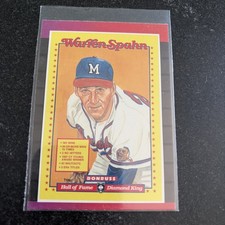 1988 Leaf Warren Spahn Baseball Card