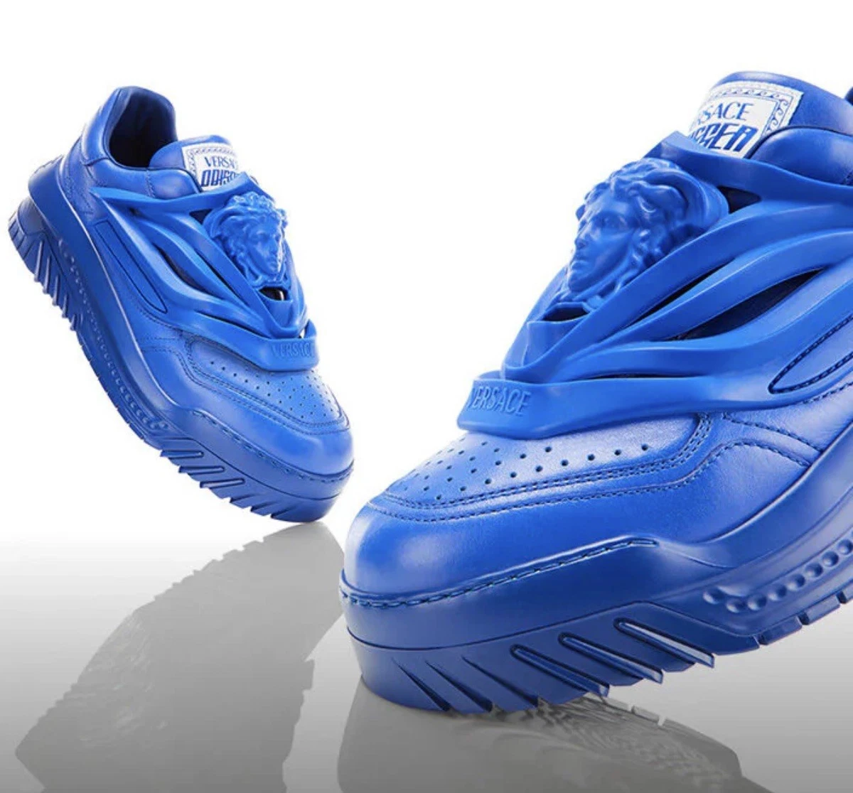 Versace Odissea Caged Rubber Medusa Sneaker Blue for sale | eBay